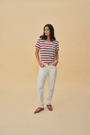 PANTALON DROIT - CREAM - 10612252