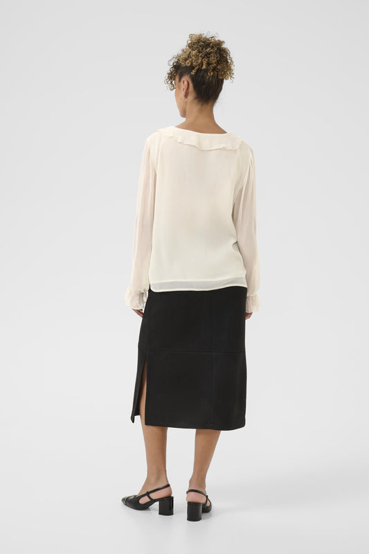 BLOUSE COL JABOT - CREAM - 10614486