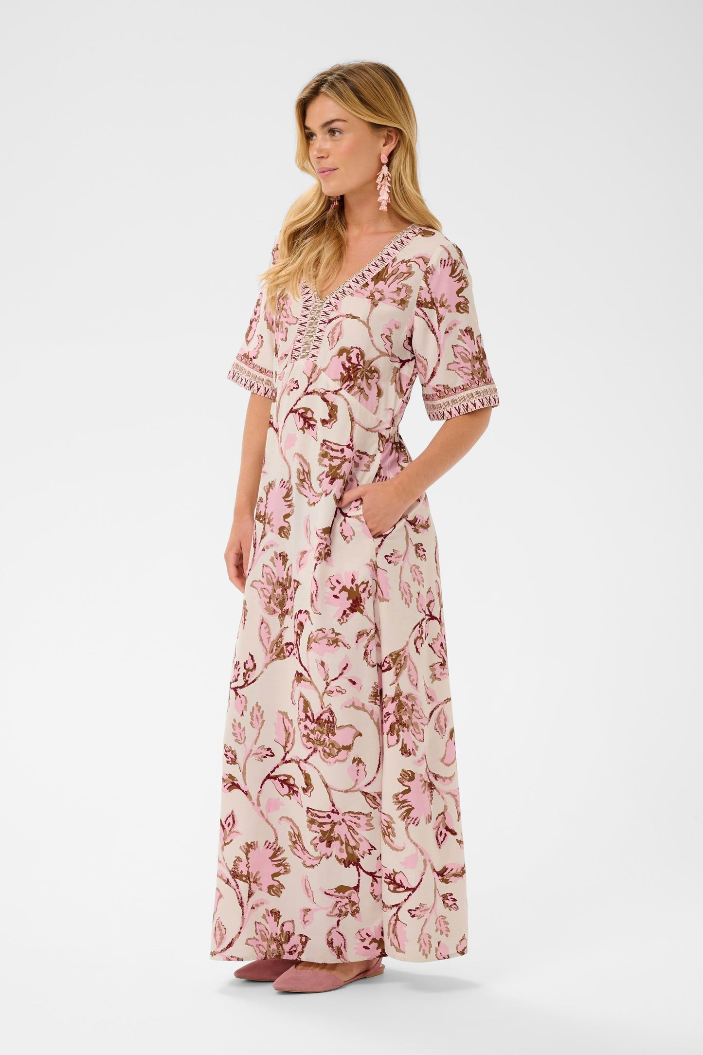 ROBE LONGUE - CREAM - 10614884