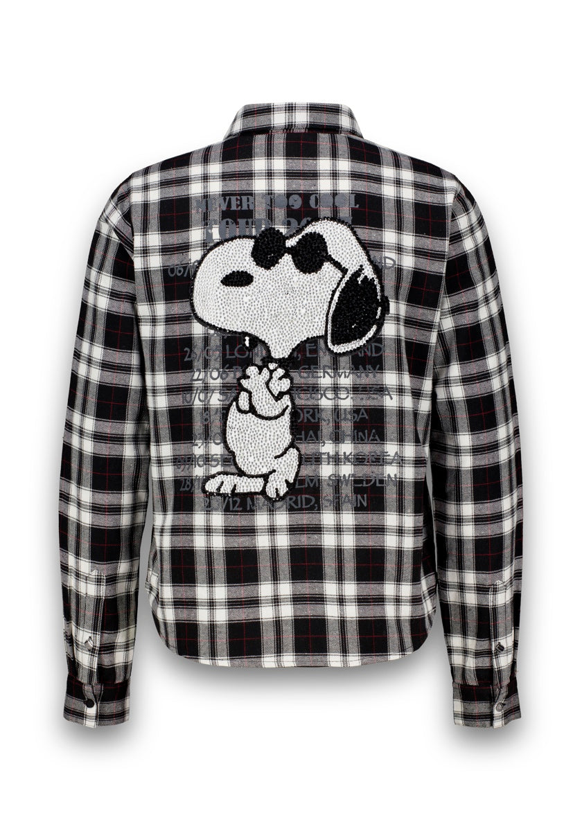 Blouse à carreaux en flanelle Snoopy - Princess - 261126981