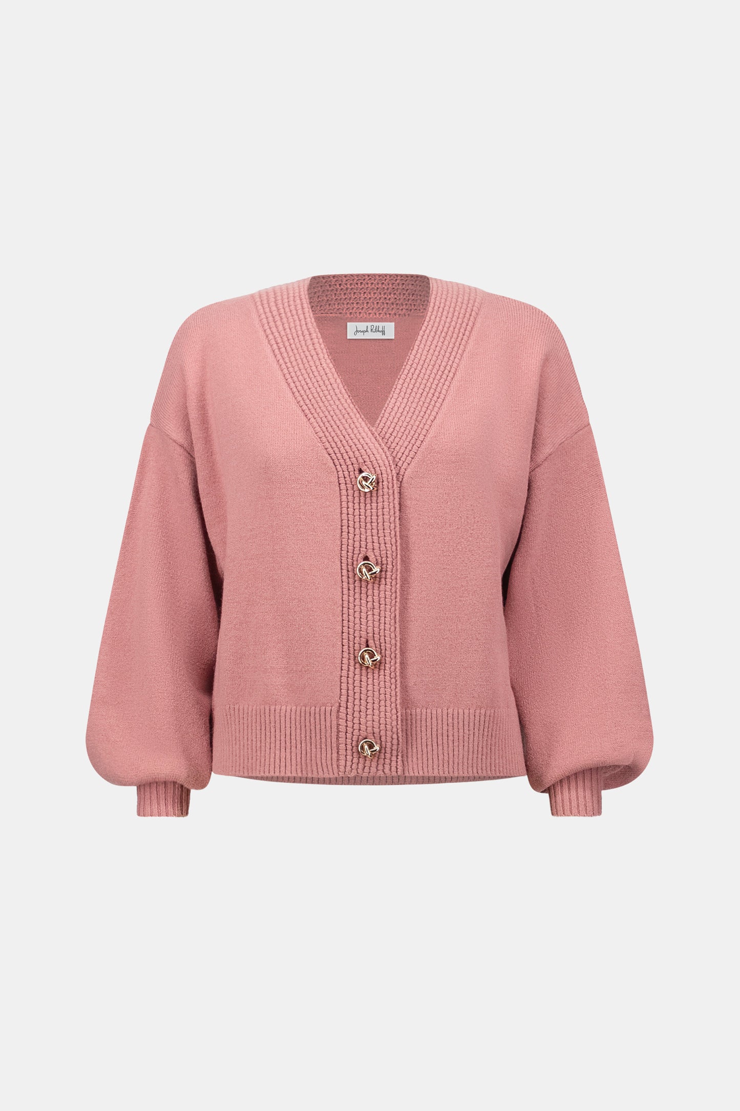 Cardigan en tricot brossé à encolure en V et coupe boxy - Joseph Ribkoff - 263952
