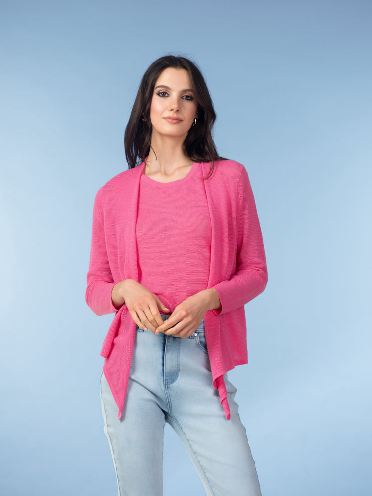 CARDIGAN M LONGUE - ALISON SHERI - A47226 - 3 COULEURS