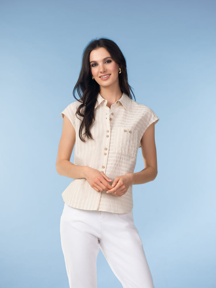 BLOUSE SANS MANCHE - ALISON SHERI - A47340