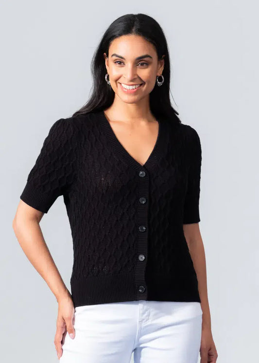 CARDIGAN MANCHE COURTE- ELENA WANG- EW34015