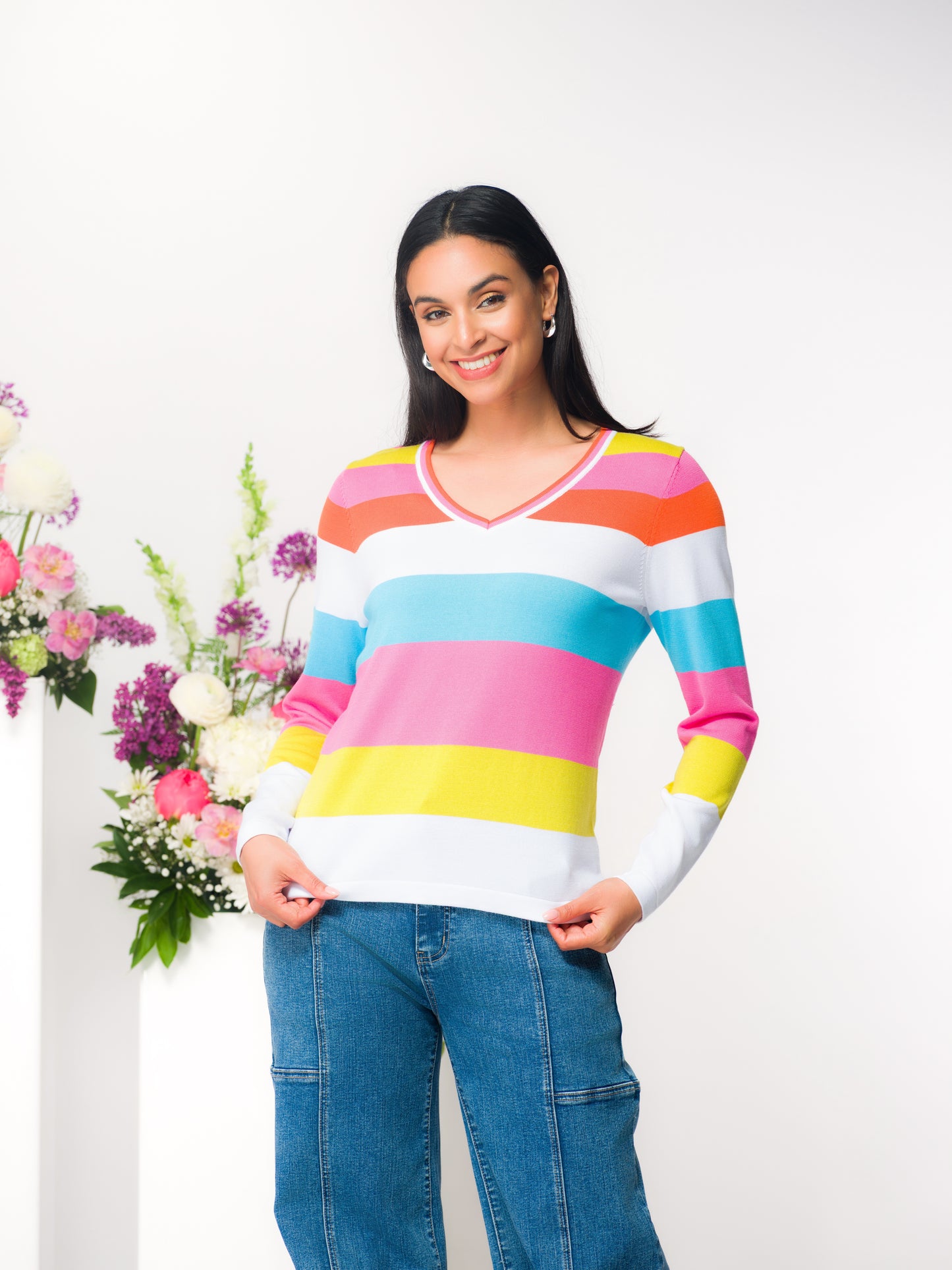 CHANDAIL RAYURES - ELENA WANG - EW36030