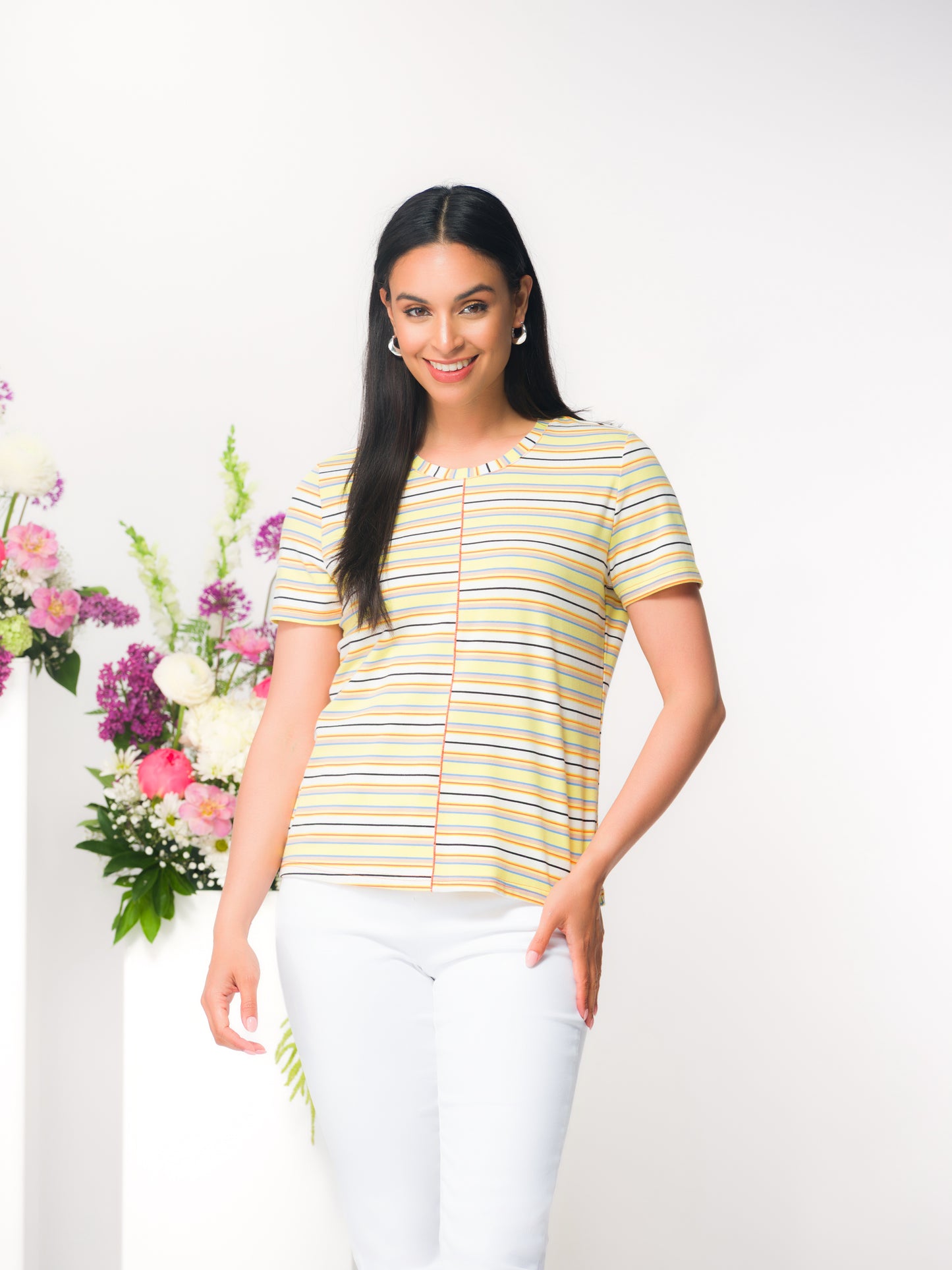 T-SHIRT RAYURES- ELENA WANG - 36131