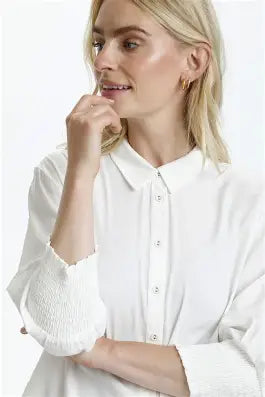 CHEMISE MANCHE 3/4 - CREAM - 10606063