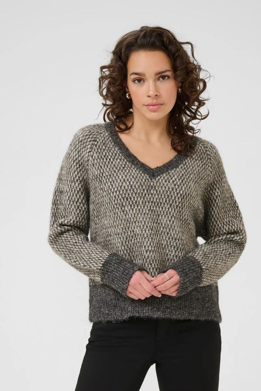 CHANDAIL COL V - KAFFE - 10510449