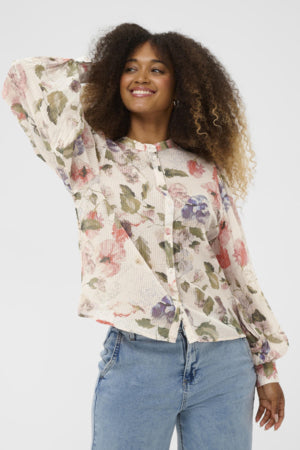 CHEMISE IMPRIMÉ - CREAM - 10613332