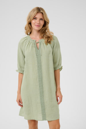 ROBE DE LIN- CREAM- 10614048