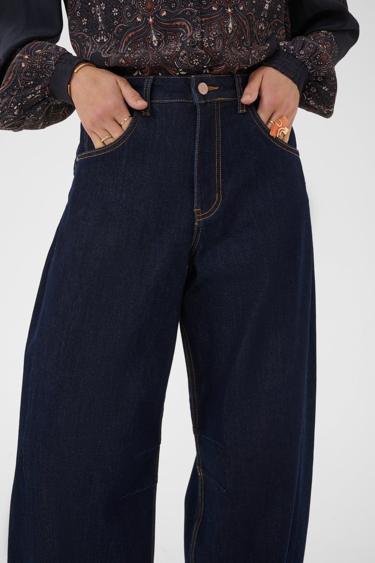 Pantalon Jeans Ballon - Cream - 10614217