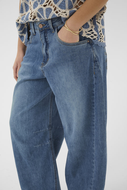 Pantalon Jeans Ballon - Cream - 10614217