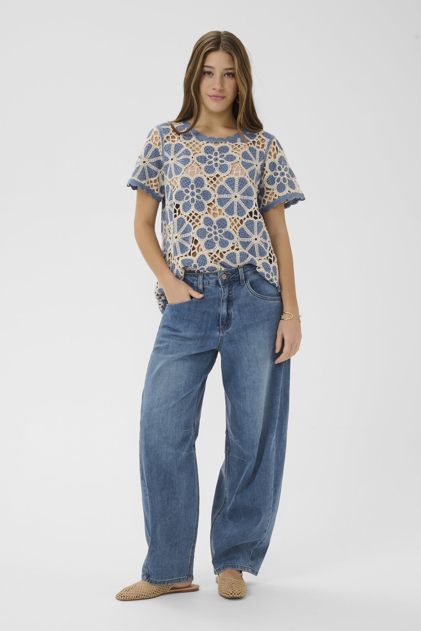 Pantalon Jeans Ballon - Cream - 10614217