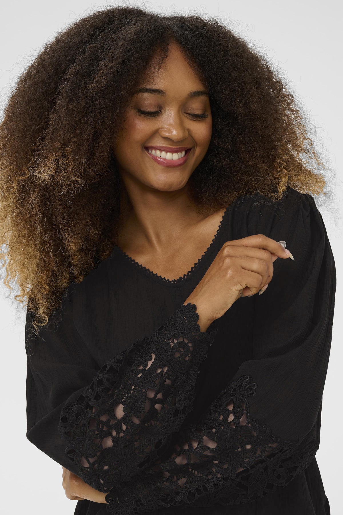 Chemise dentelle - Cream - 10614427