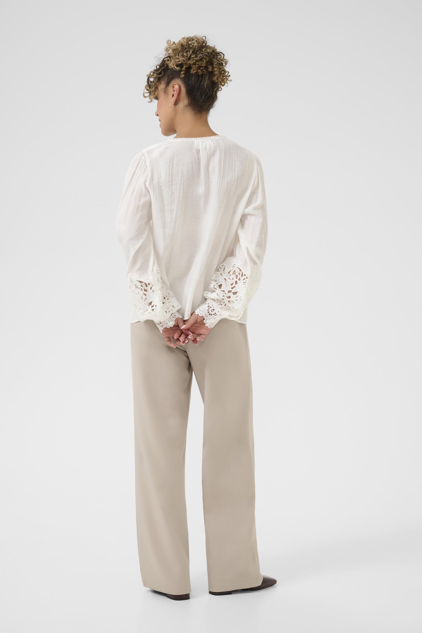 Chemise dentelle - Cream - 10614427