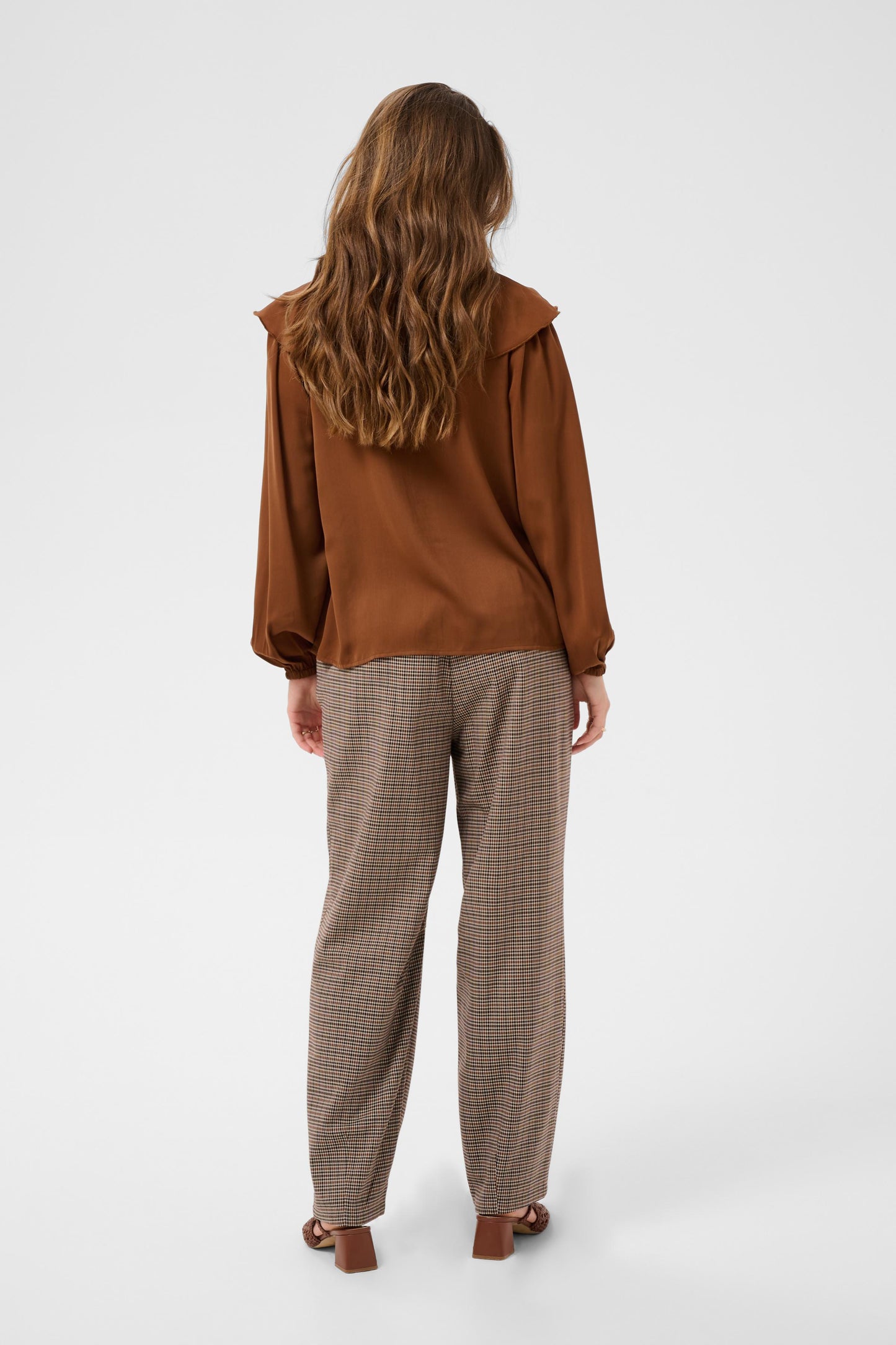 Pantalon à carreaux - Cream - 10615278
