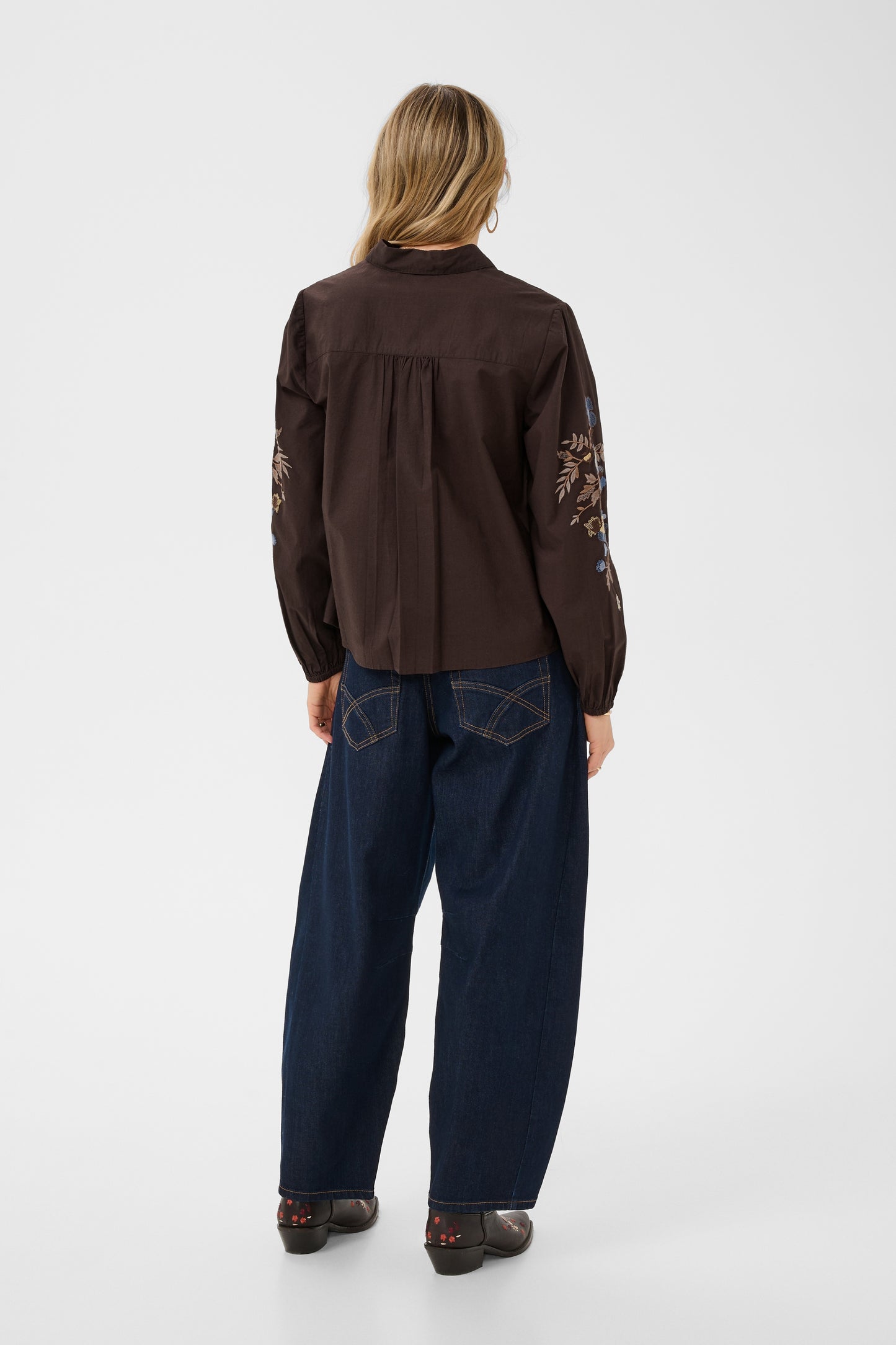 Chemise avec broderies - Cream - 10615302