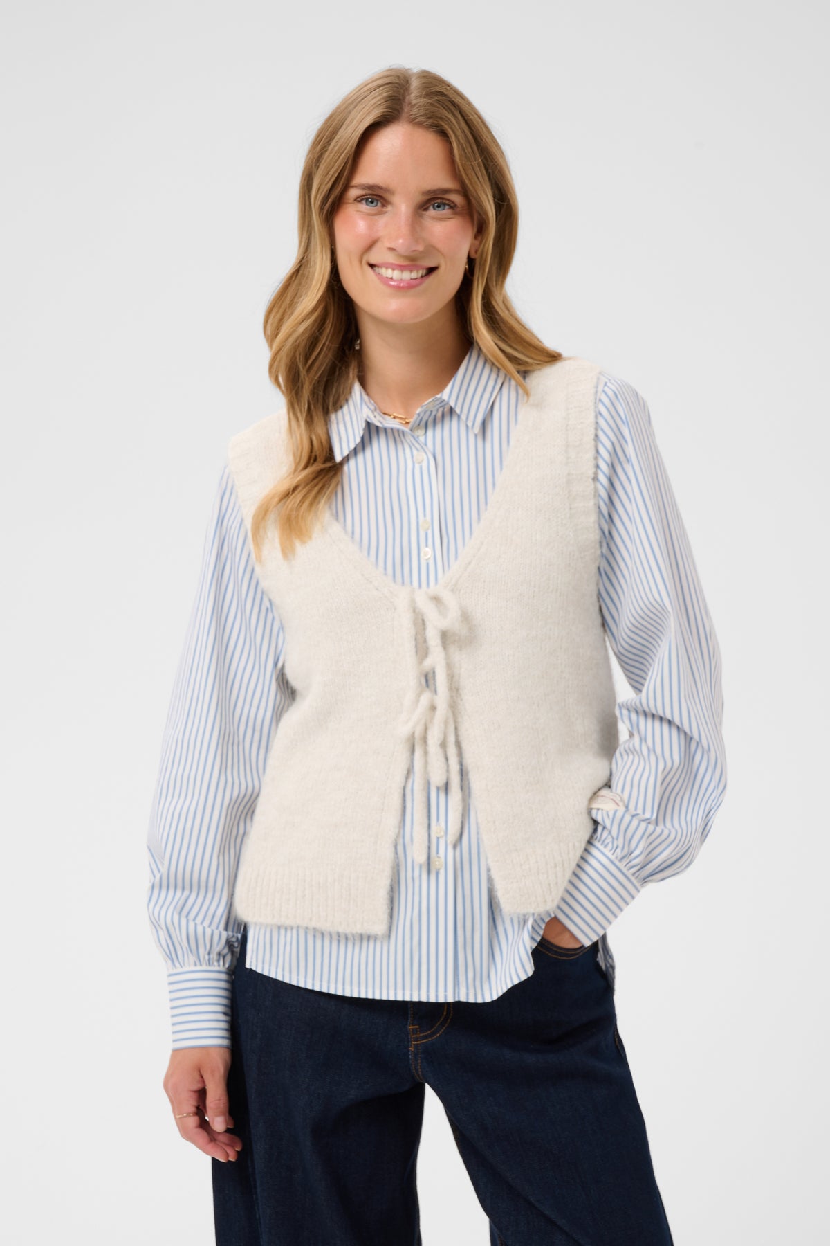 Veste sans manche - Cream - 10615378