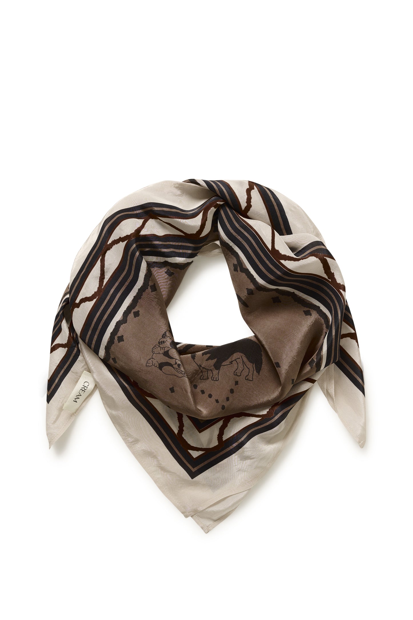 Foulard imprimé - Cream - 10615495 - 2 Couleurs