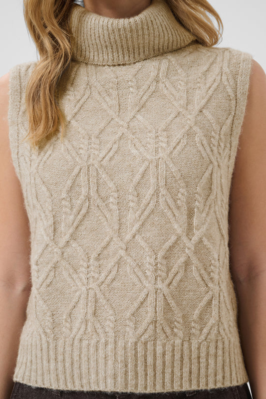 Débardeur col roulé - Cream - 10615533