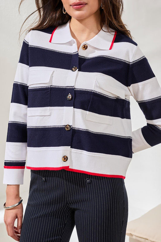 CHANDAIL CARDIGAN RAYURES -TRIBAL-  19300.8241.3068
