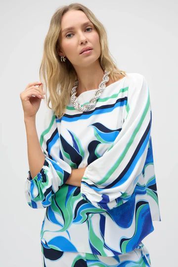 BLOUSE IMPRIMÉ - JOSEPH RIBKOFF - 252085