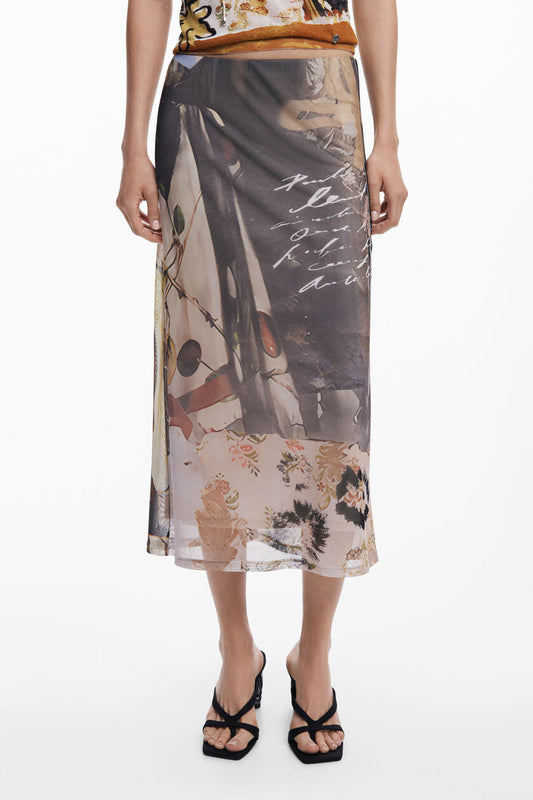 JUPE IMPRIME- DESIGUAL- 25WWFK05.2002