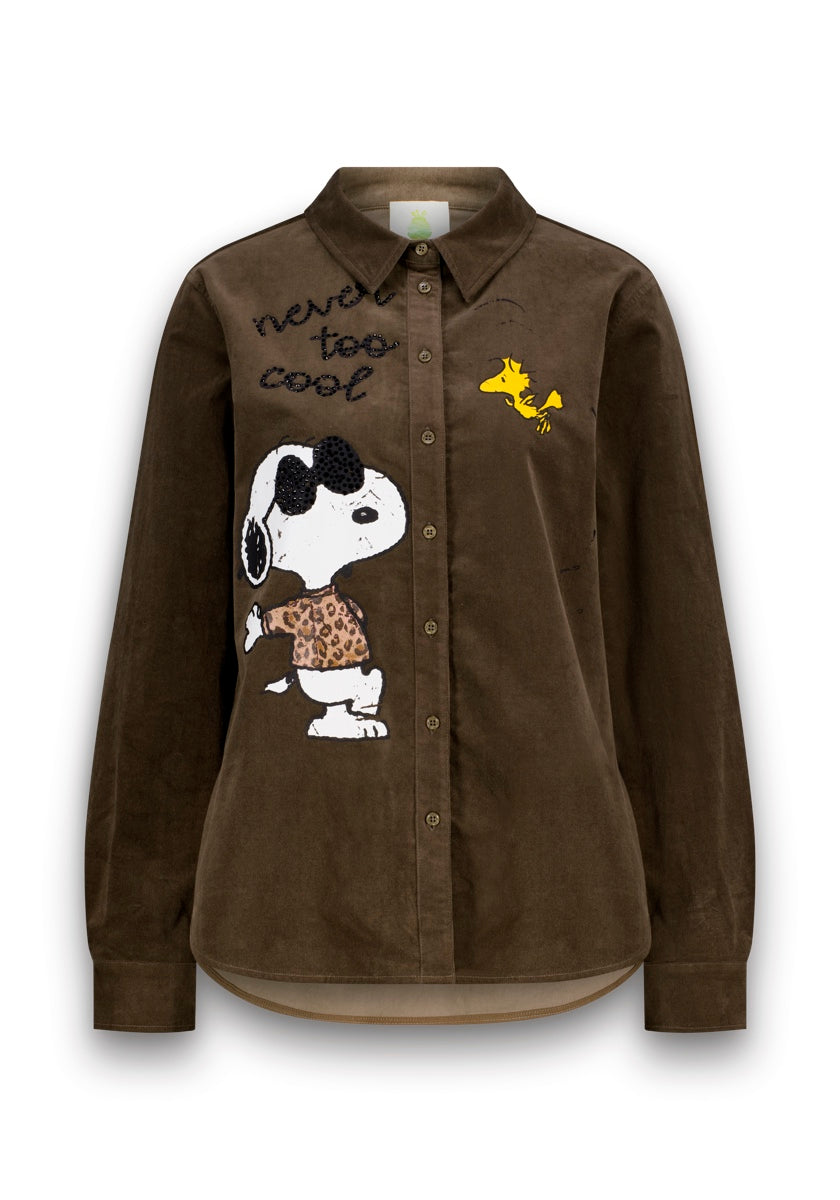 Chemise en velours côtelé Snoopy  - Princess - 261126982