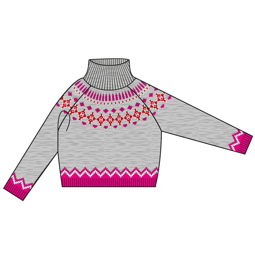 Chandail coloré en jacquard - Princess - 261126035