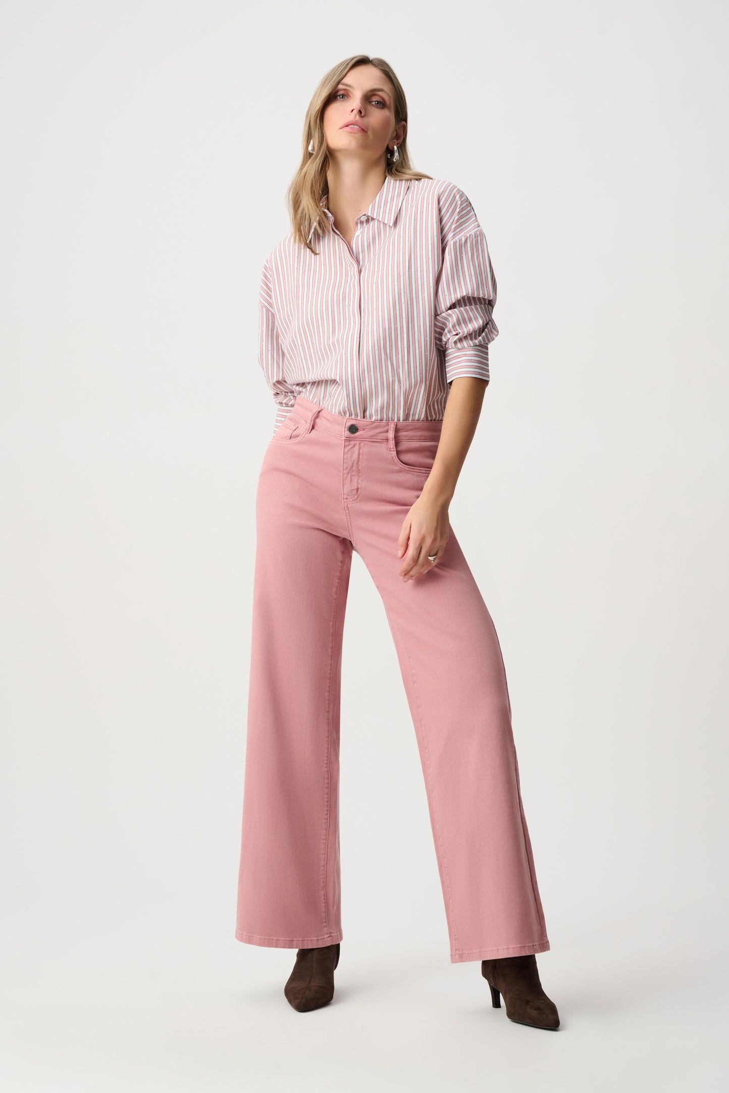 Blouse boxy en Tencel à rayures - Joseph Ribkoff - 261931