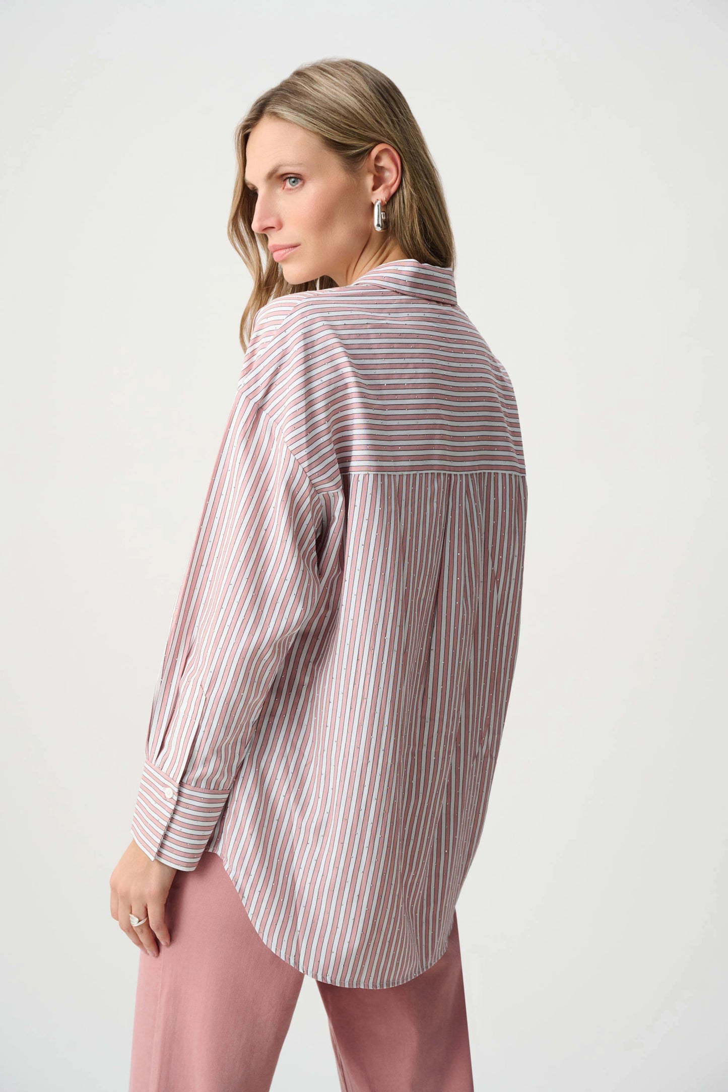 Blouse boxy en Tencel à rayures - Joseph Ribkoff - 261931