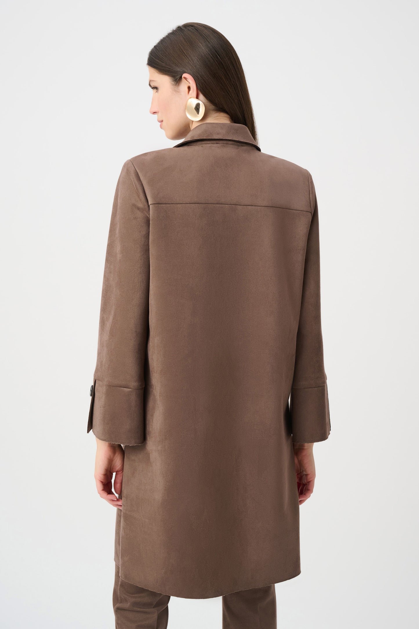 Manteau droit en faux suède scuba - Joseph Ribkoff - 263146