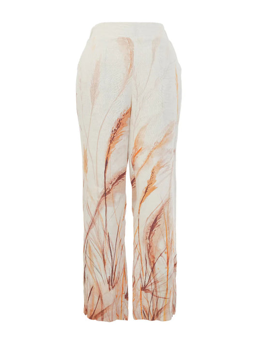 PANTALON IMPRIMÉ DE LIN- DOLCEZZA- 26752