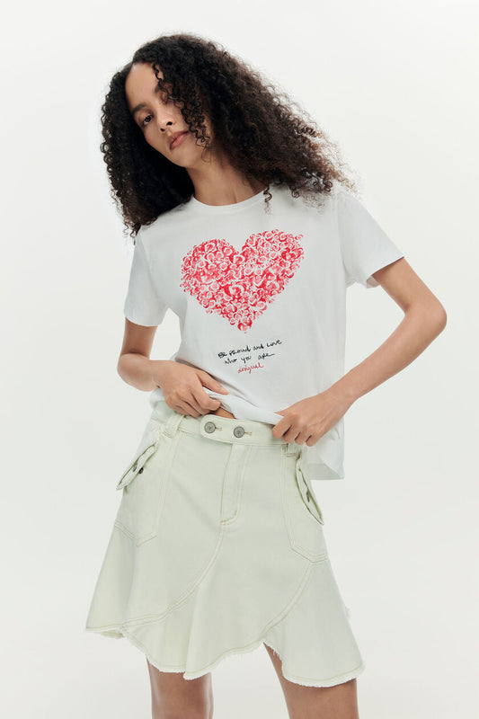 T-SHIRT MANCHE COURTE - DESIGUAL - 26SWTK06.1000