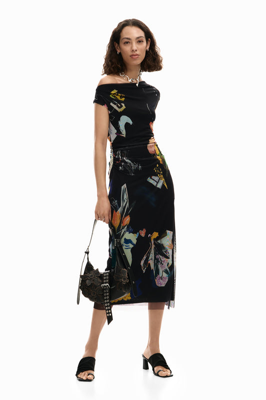 ROBE MI-LONGUE - DESIGUAL - 26SWVW46.2000
