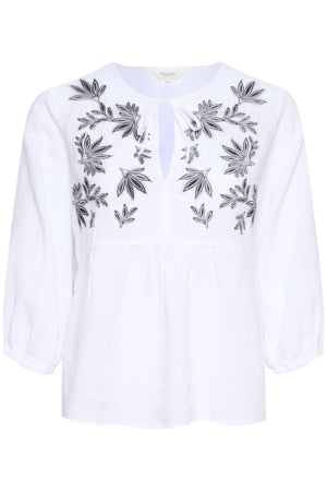 BLOUSE LIN AVEC BRODERIES- PART TWO- 30308680