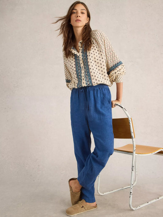 PANTALON DE LIN - WHITE STUFF- 442670