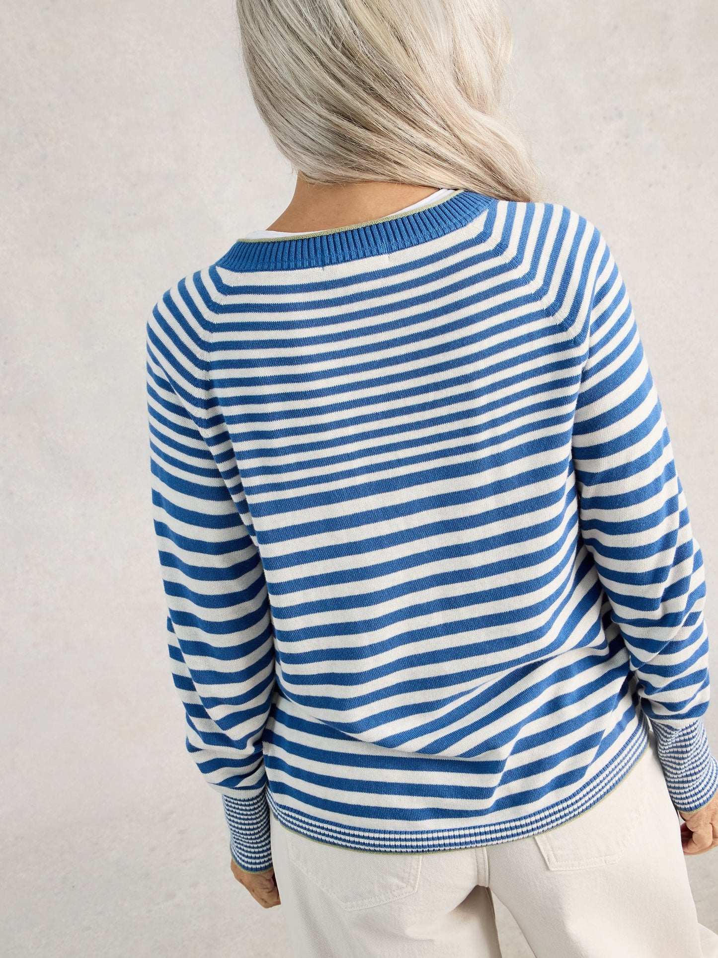 CARDIGAN RAYURES - WHITE STUFF - 445400