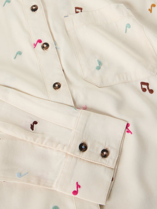 Chemise notes musicales- WHITE STUFF - 446999