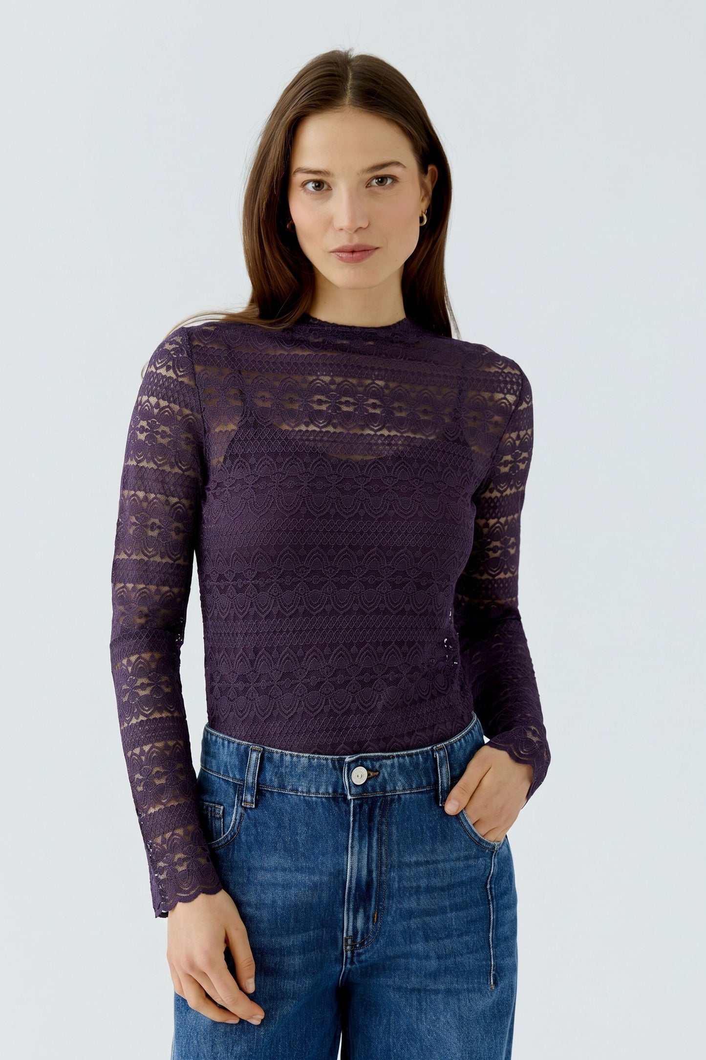 CHANDAIL DENTELLE - OUI - 95583 - 2 couleurs