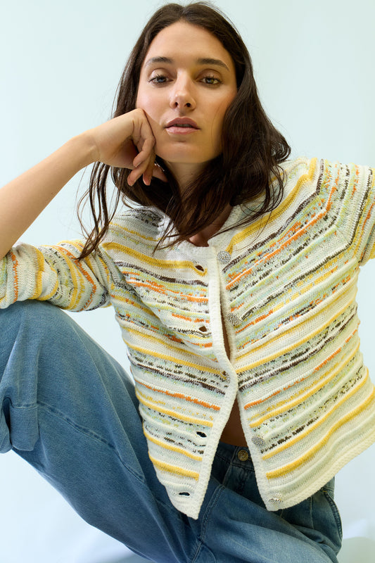 CARDIGAN JACQUARD - OUI - 97327