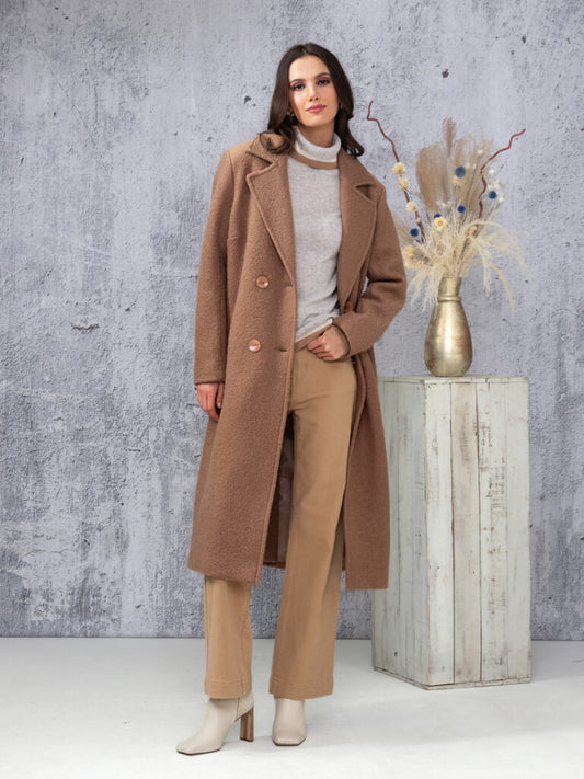 MANTEAU LONG - ALISON SHERI - A44003 - 4 Couleurs