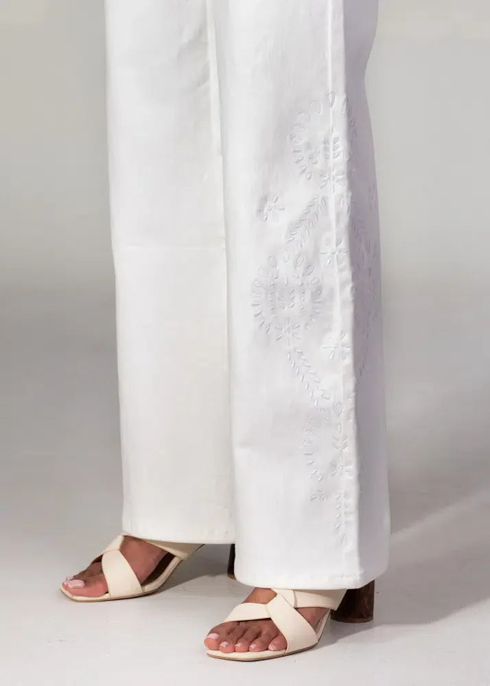 PANTALON BRODERIE- ALISON- A45047