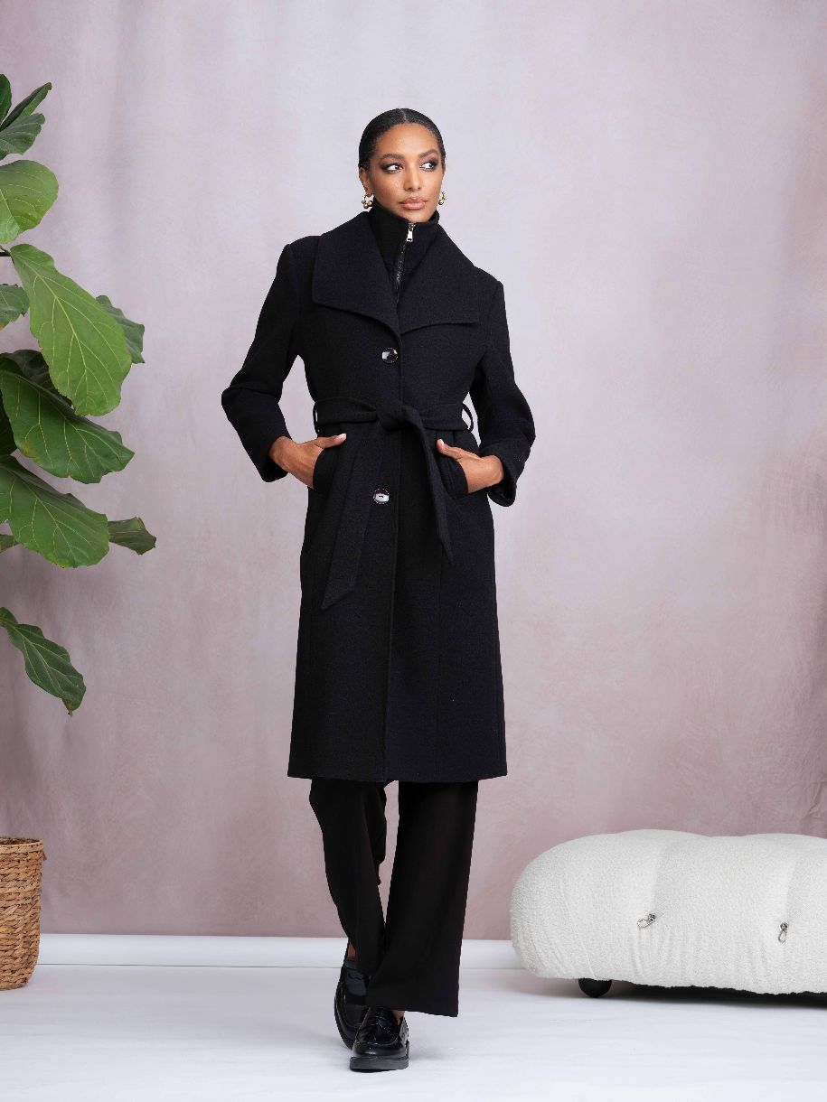 MANTEAU LONG - ALISON SHERI - A46018 - 2 COULEURS