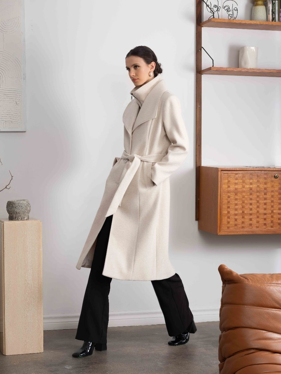 MANTEAU LONG - ALISON SHERI - A46018 - 2 COULEURS