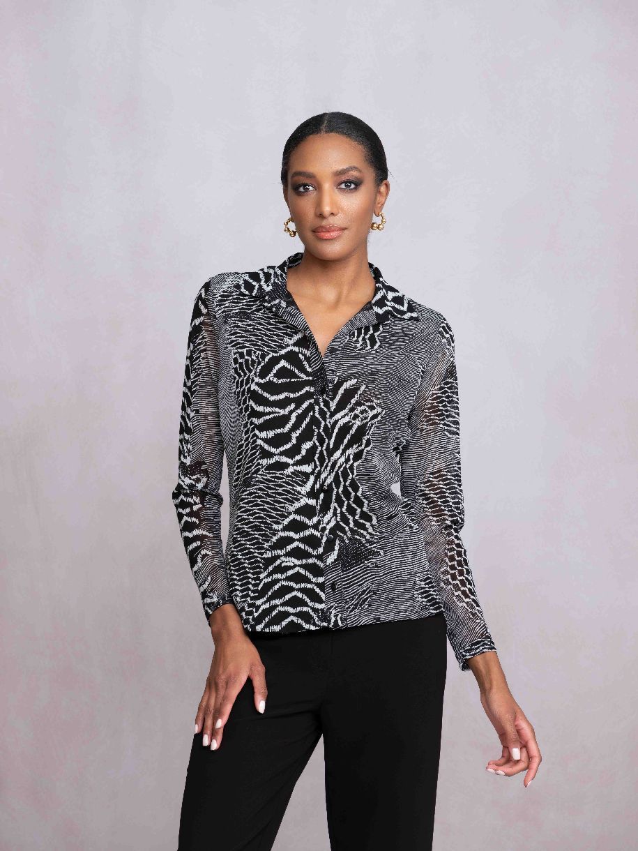 BLOUSE MANCHE LONGUE - ALISON SHERI - A46115