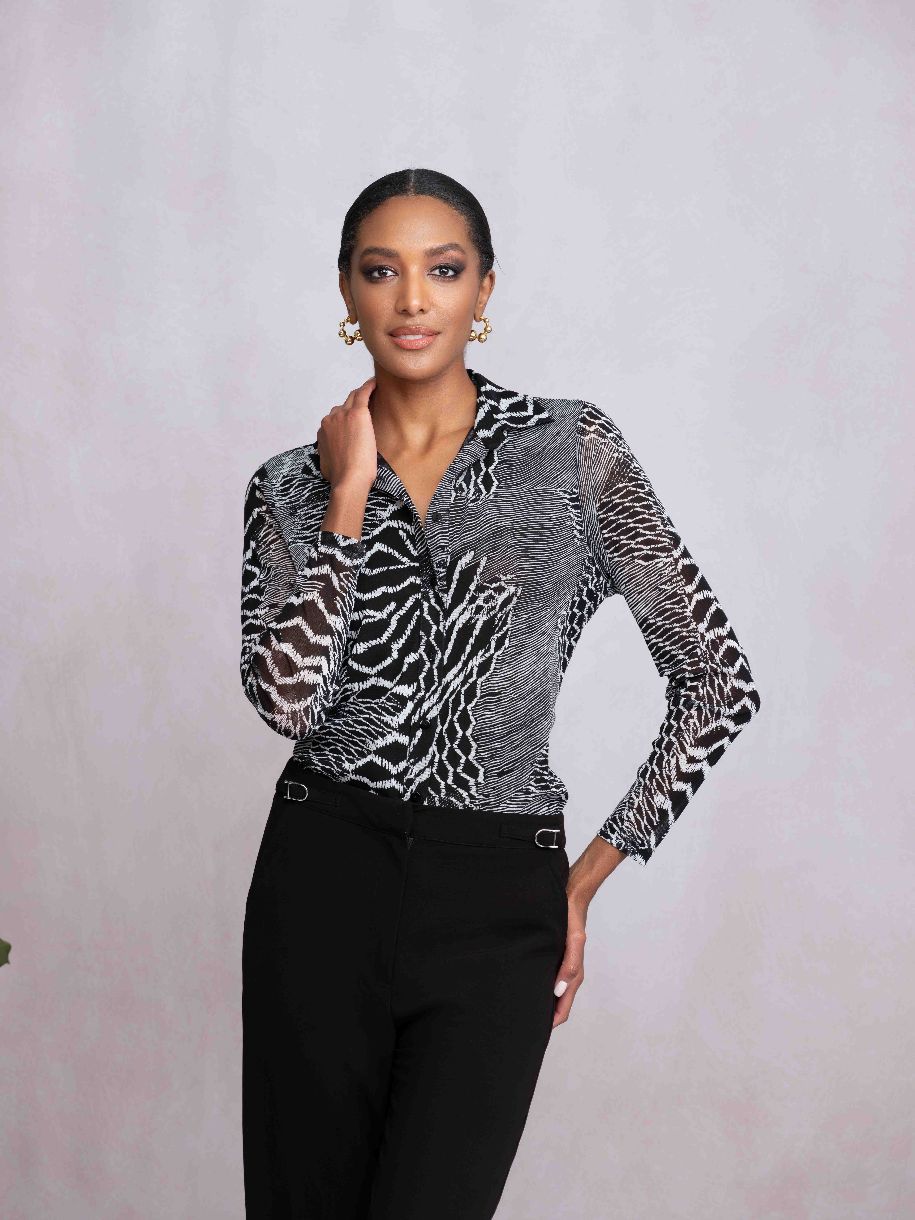 BLOUSE MANCHE LONGUE - ALISON SHERI - A46115