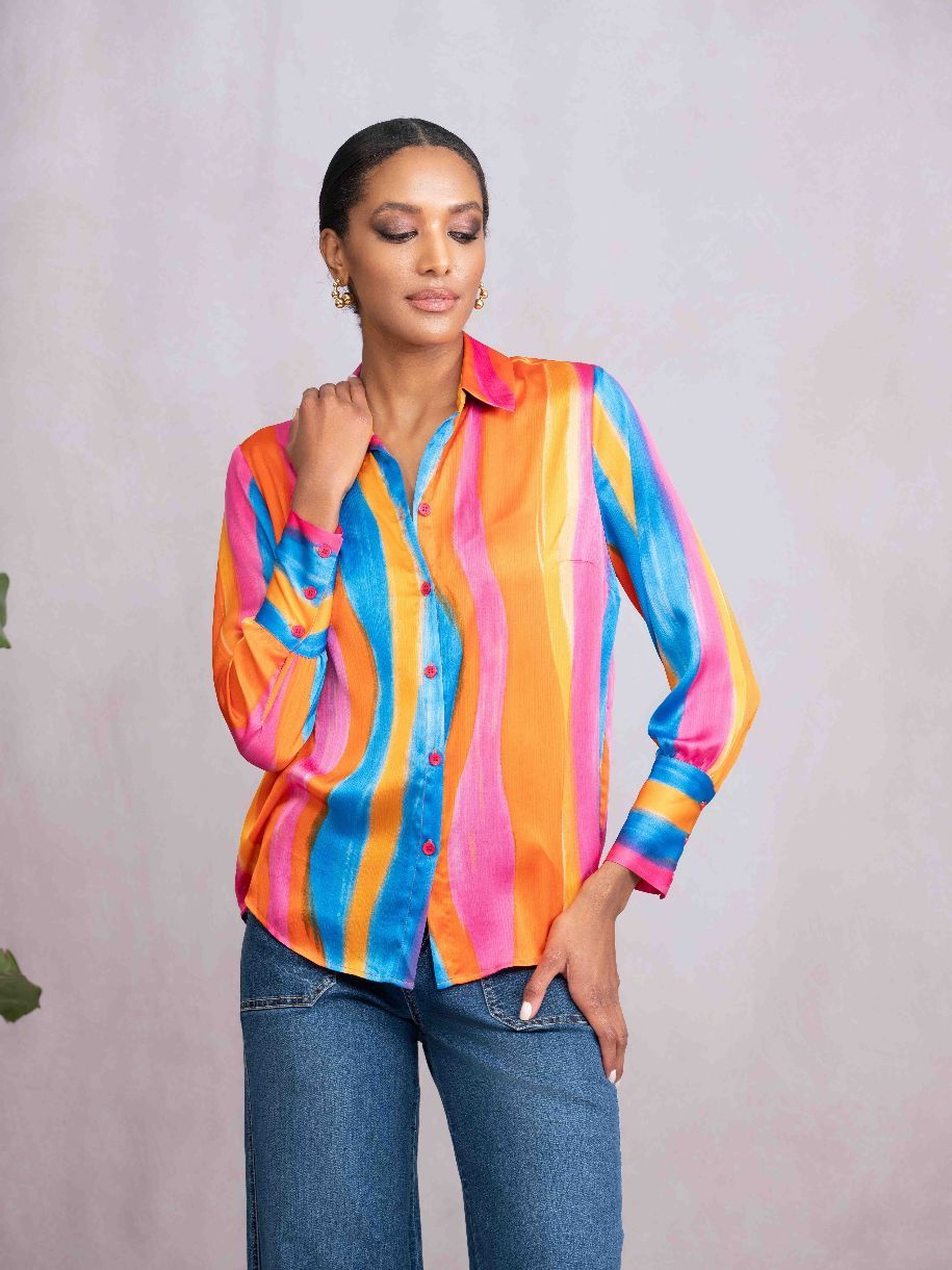 CHEMISE IMPRIMÉ - ALISON SHERI - A46125