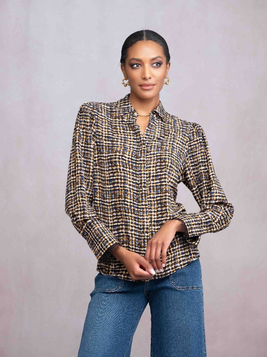 BLOUSE MANCHE LONGUE - ALISON SHERI - A46312