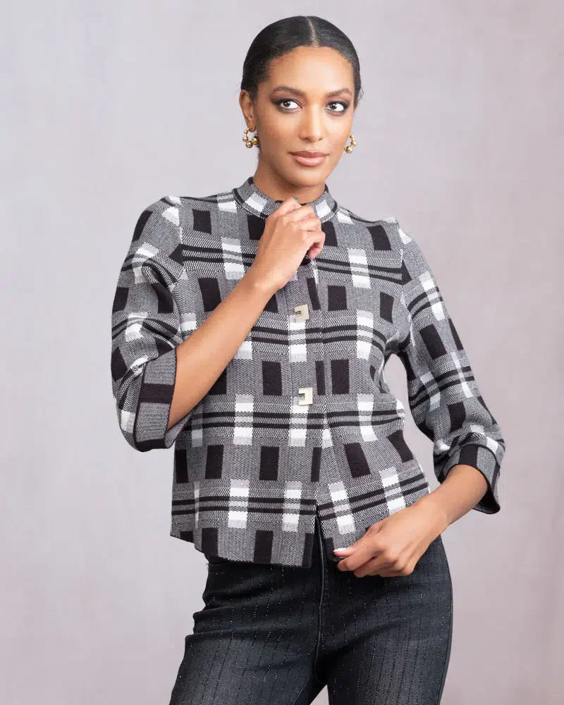 CARDIGAN MANCHE 3/4 - ALISON SHERI - A46370